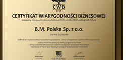 Benjamin Moore Polska wiarygodnym partnerem biznesowym